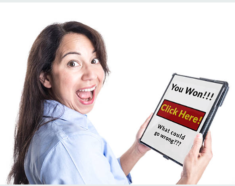 Fraud awareness education materials showing common scam types